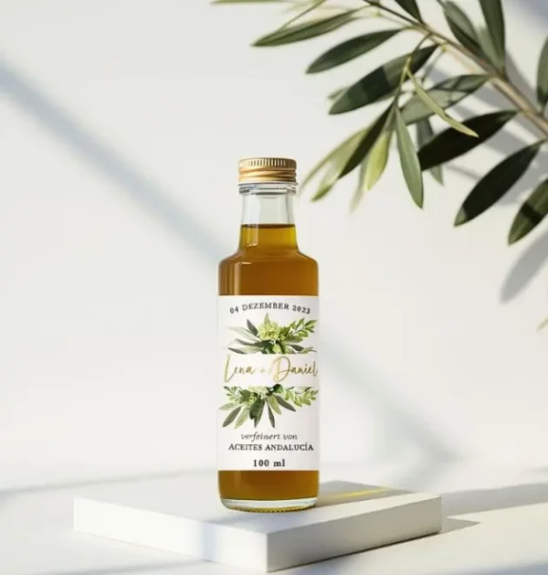 Flasche mit personalisiertem Etikett Aceites Andalucia photo 5 Flasche mit personalisiertem Etikett. Ungefiltert