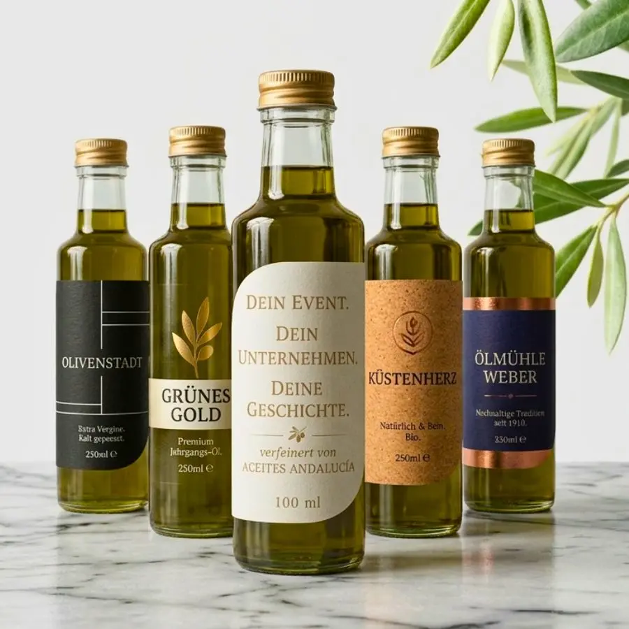 benutzerdefinierte Etiketten Aceites