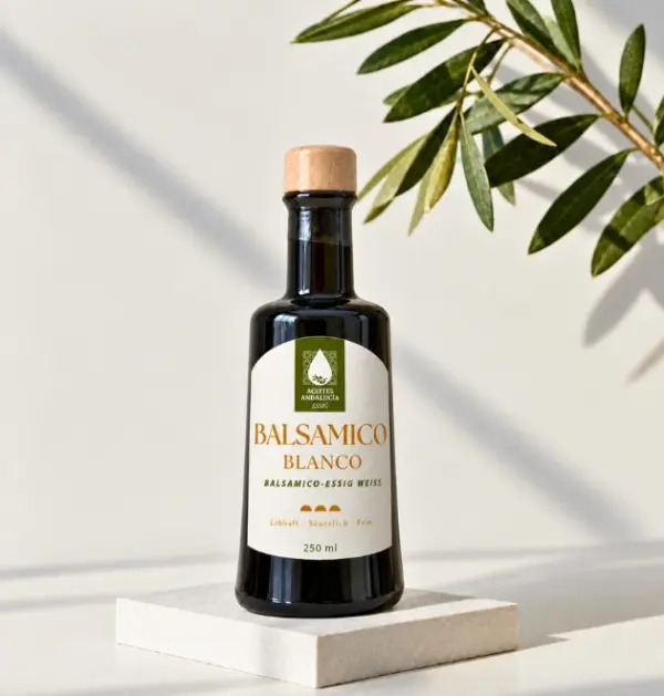 Weißer Balsamico-Essig ACEITES ANDALUCIA Balsamico Blanco. Essig